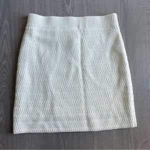 House of Harlow 1960 Crochet Knit White Mini Skirt Size Small